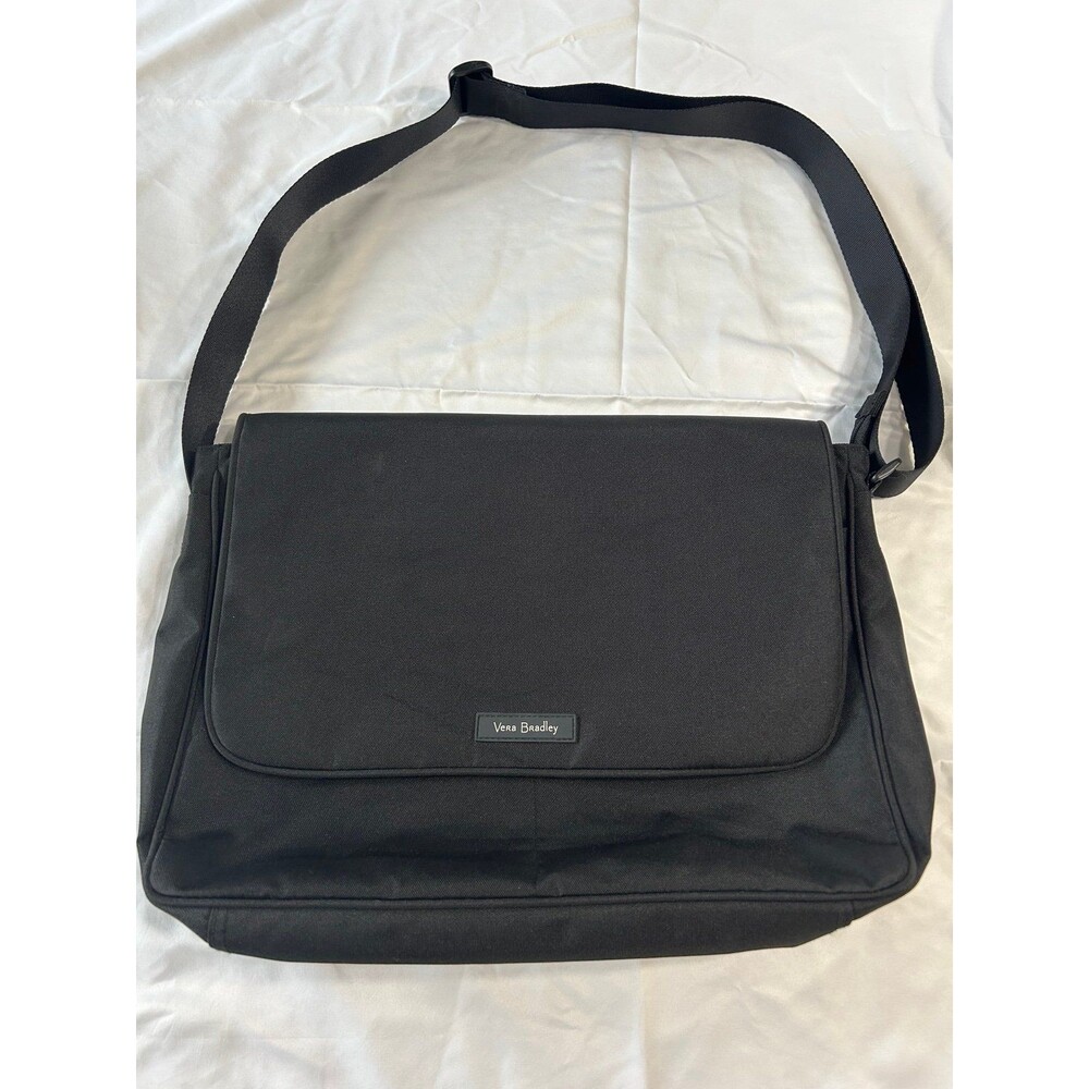 Vera Bradley Classic Black Messenger Bag